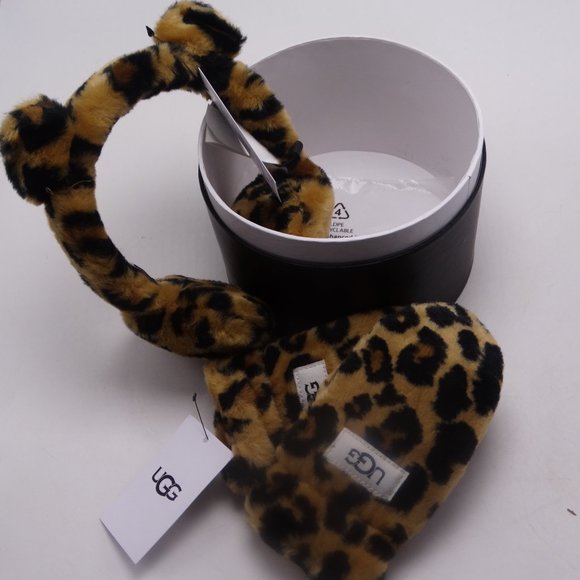UGG FAUX FUR EARMUFF WITH EARS AND MITTENS 2-4 YRS NEW - Picture 6 of 6
